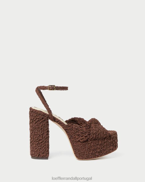 Loeffler Randall mulheres plataforma nó roz sapato cacau FF0JR92