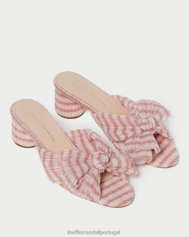 Loeffler Randall mulheres salto arco emilia sapato guingão rosa suave FF0JR79