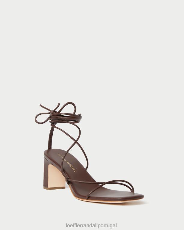 Loeffler Randall mulheres salto cosette no tornozelo sapato chocolate FF0JR86