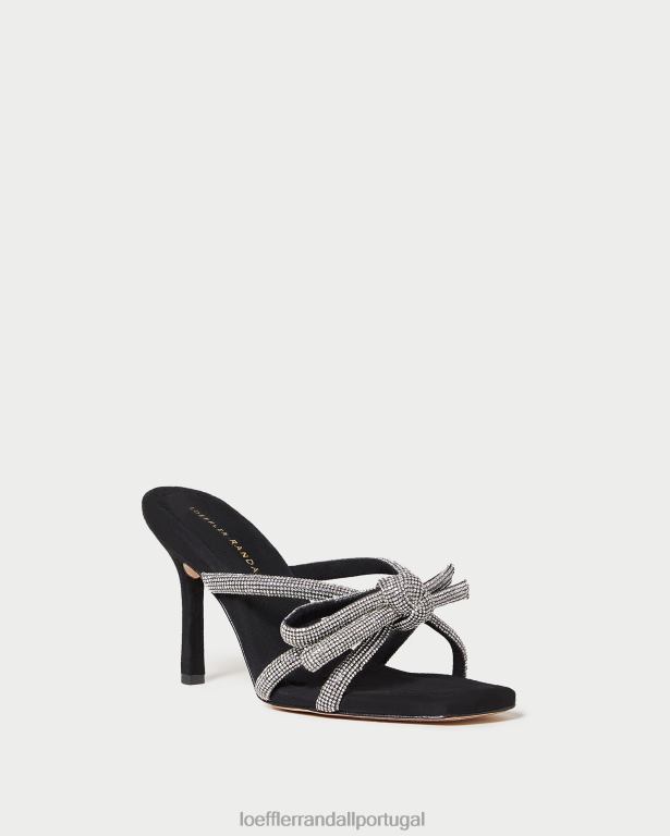 Loeffler Randall mulheres salto de camurça margi sapato preto FF0JR71