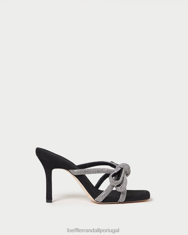Loeffler Randall mulheres salto de camurça margi sapato preto FF0JR71
