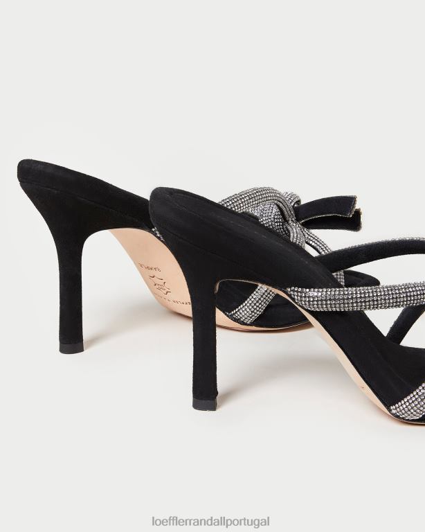 Loeffler Randall mulheres salto de camurça margi sapato preto FF0JR71
