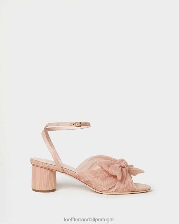 Loeffler Randall mulheres salto laço plissado dália sapato beleza FF0JR30