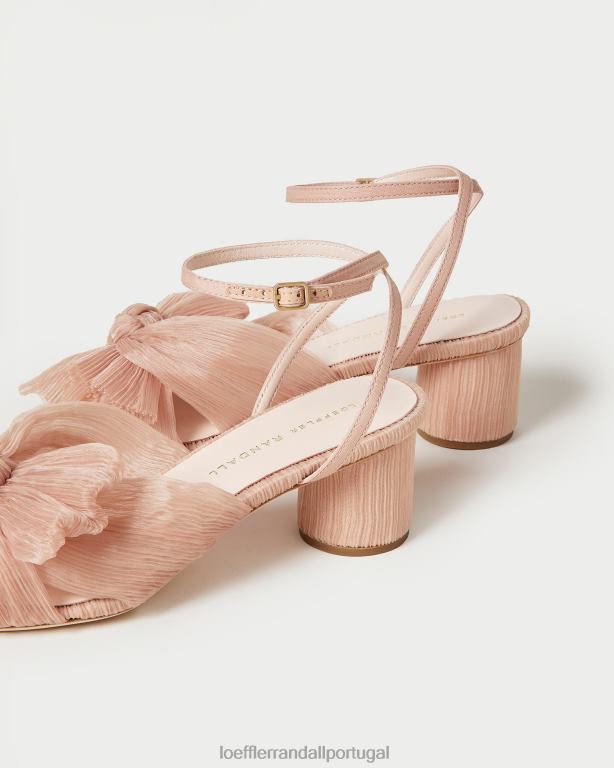 Loeffler Randall mulheres salto laço plissado dália sapato beleza FF0JR30