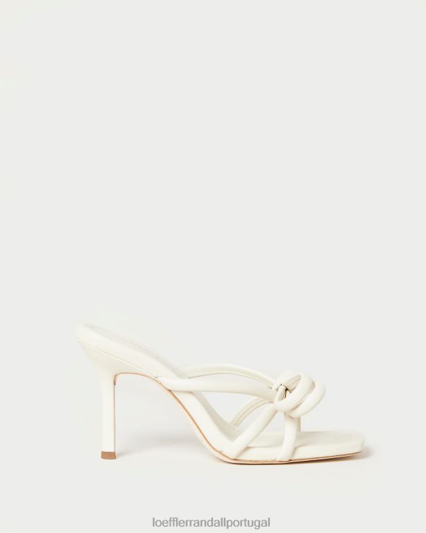 Loeffler Randall mulheres salto margi arco sapato óptica branca FF0JR44