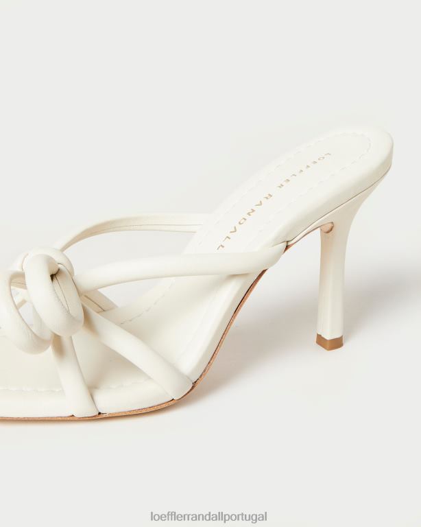 Loeffler Randall mulheres salto margi arco sapato óptica branca FF0JR44
