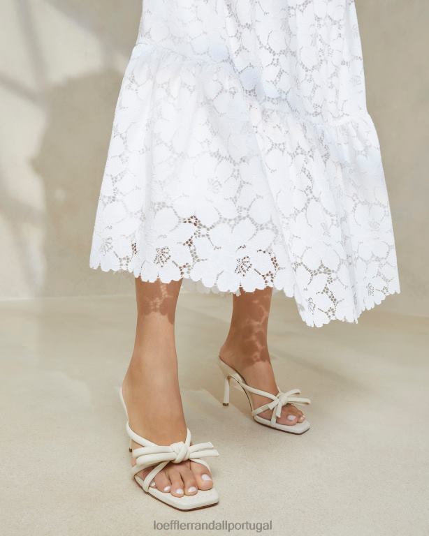 Loeffler Randall mulheres salto margi arco sapato óptica branca FF0JR44