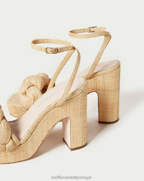 Loeffler Randall mulheres salto plataforma fae sapato natural FF0JR21