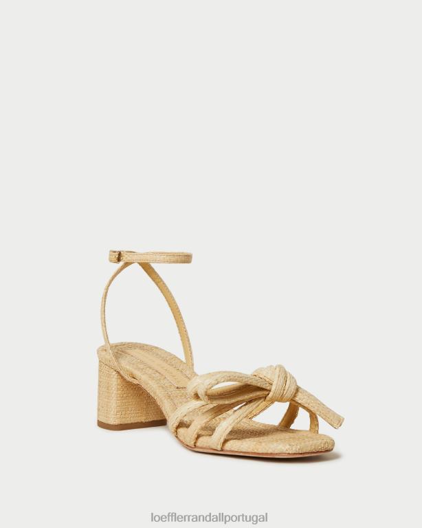 Loeffler Randall mulheres sandália de salto médio mikel bow sapato natural FF0JR29