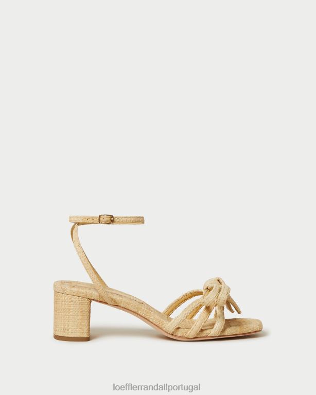 Loeffler Randall mulheres sandália de salto médio mikel bow sapato natural FF0JR29