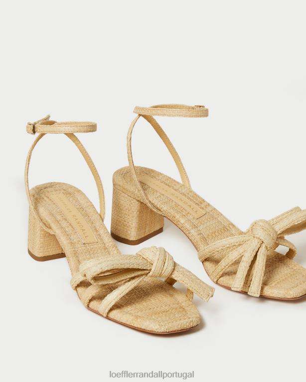Loeffler Randall mulheres sandália de salto médio mikel bow sapato natural FF0JR29