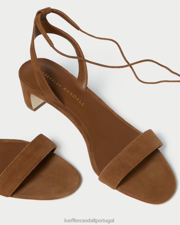 Loeffler Randall mulheres sandália jackie salto médio sapato cacau FF0JR87