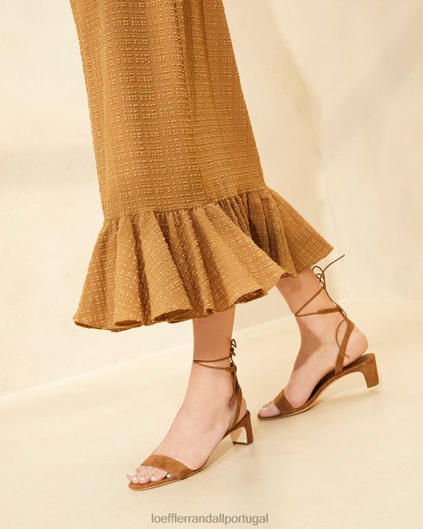 Loeffler Randall mulheres sandália jackie salto médio sapato cacau FF0JR87