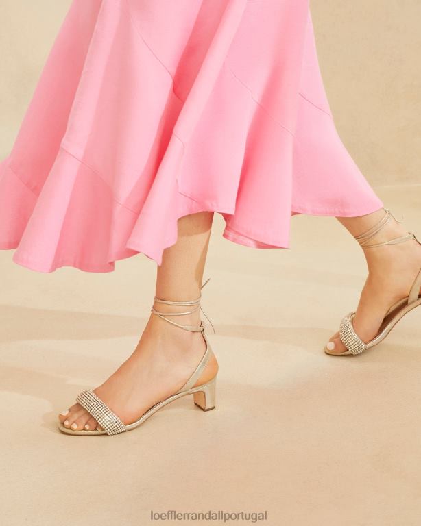 Loeffler Randall mulheres sandália jackie salto médio sapato capuccino FF0JR70