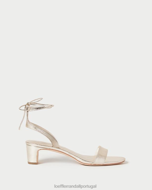 Loeffler Randall mulheres sandália jackie salto médio sapato champanhe FF0JR12