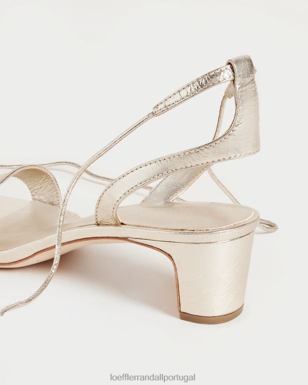 Loeffler Randall mulheres sandália jackie salto médio sapato champanhe FF0JR12