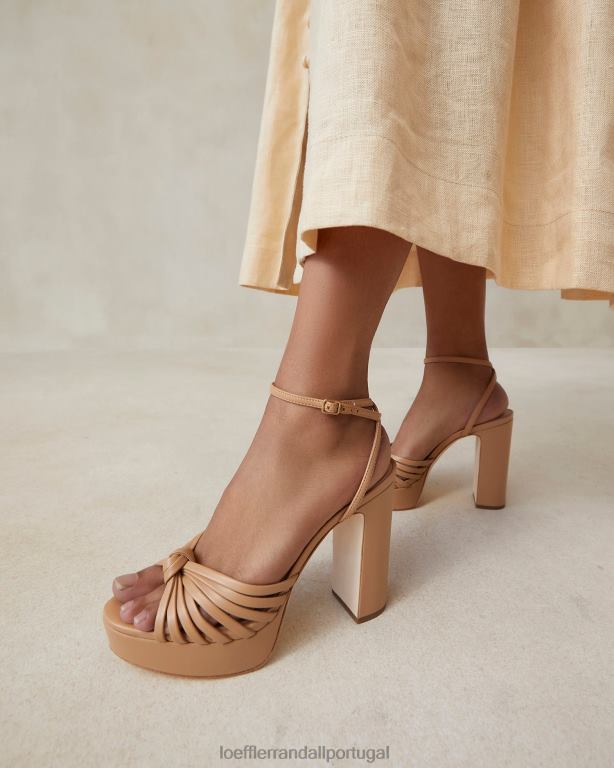 Loeffler Randall mulheres sandália plataforma rivka nó sapato duna FF0JR39