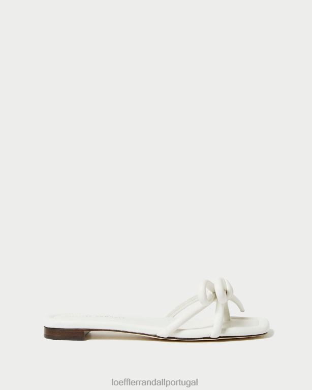 Loeffler Randall mulheres sandália hadley com laço sapato branco FF0JR123