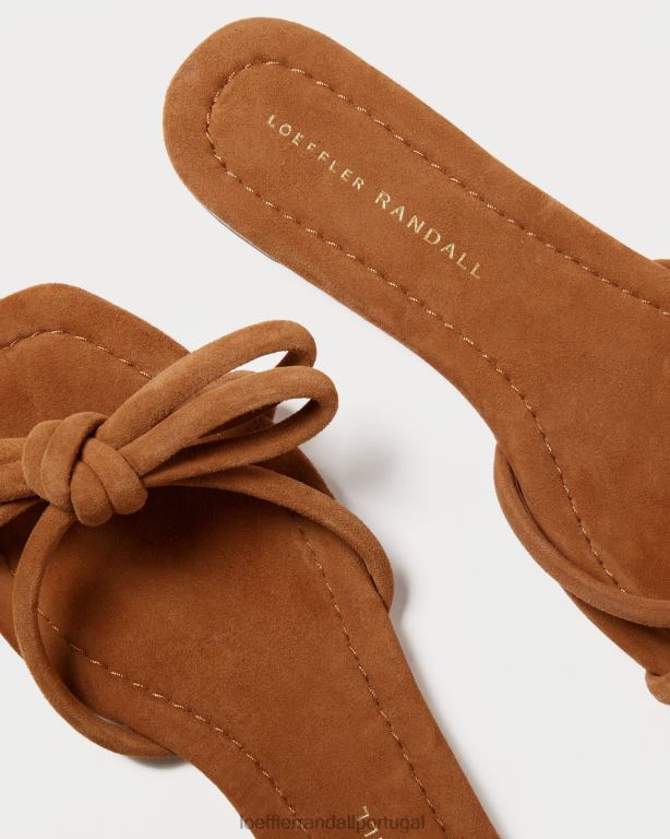 Loeffler Randall mulheres sandália hadley com laço sapato cacau FF0JR105