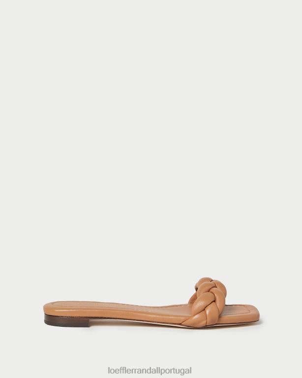 Loeffler Randall mulheres sandália jackson trançada sapato areia escura FF0JR107