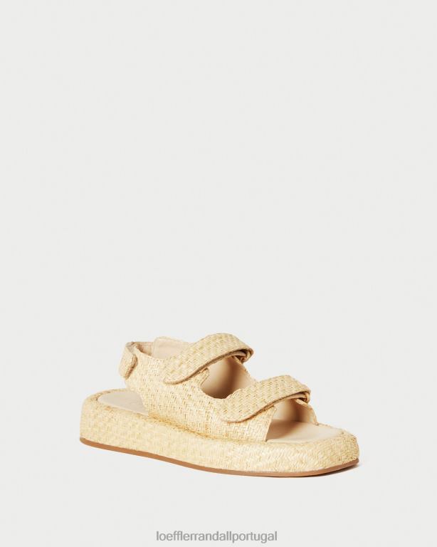 Loeffler Randall mulheres sandália plataforma blaise ráfia sapato natural FF0JR101
