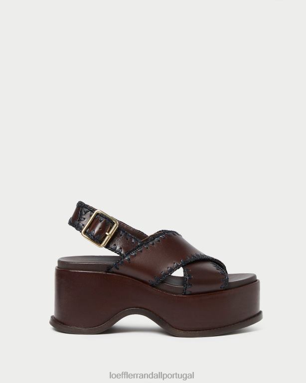 Loeffler Randall mulheres sandália plataforma mae sapato expresso/preto FF0JR129