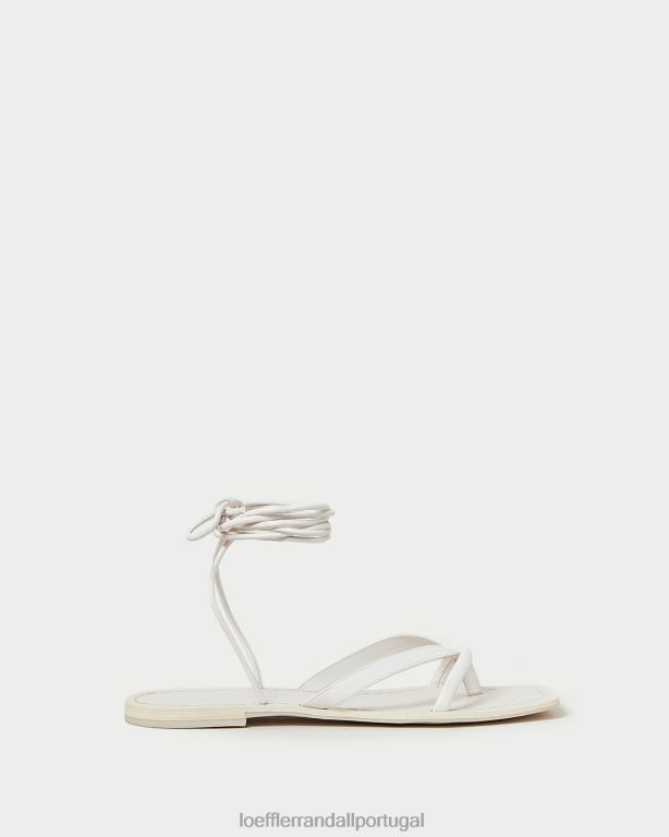 Loeffler Randall mulheres sandália tanga branca lilla sapato deserto branco FF0JR118