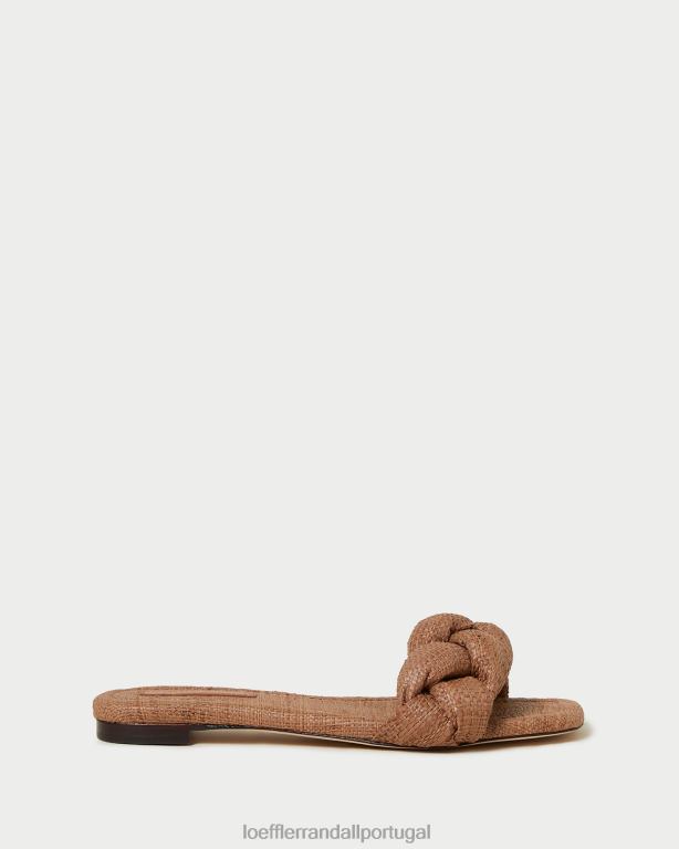 Loeffler Randall mulheres sandália trançada joanna sapato marrom FF0JR111