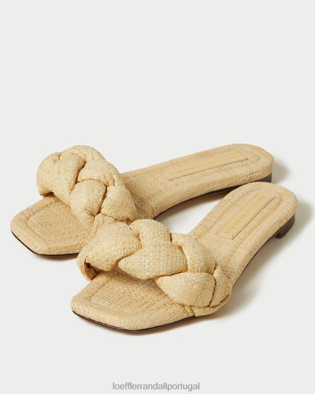 Loeffler Randall mulheres sandália trançada joanna sapato natural FF0JR109