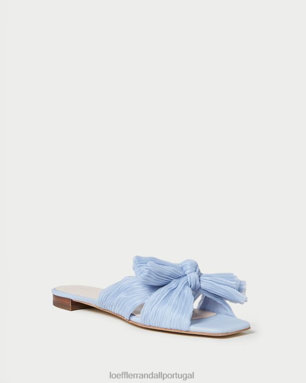 Loeffler Randall mulheres slide de arco daphne sapato azul FF0JR104