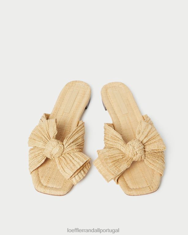 Loeffler Randall mulheres slide de arco daphne sapato natural FF0JR116