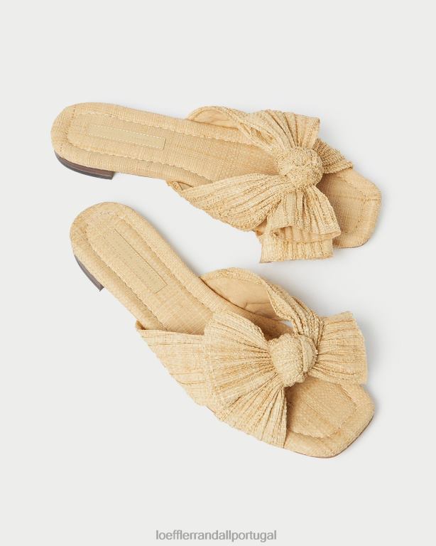 Loeffler Randall mulheres slide de arco daphne sapato natural FF0JR116
