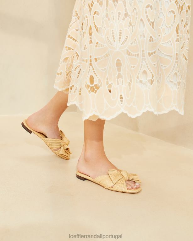 Loeffler Randall mulheres slide de arco daphne sapato natural FF0JR116